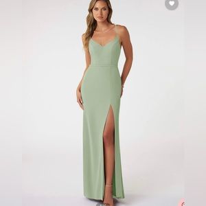 Azazie Blink dress - dusty sage